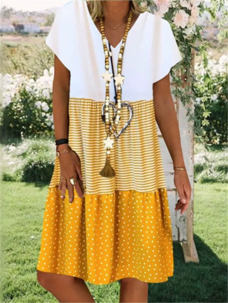 LM | 3-color loose midi dress