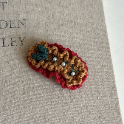 Comstylish Christmas Handmade Crochet Hair Clip