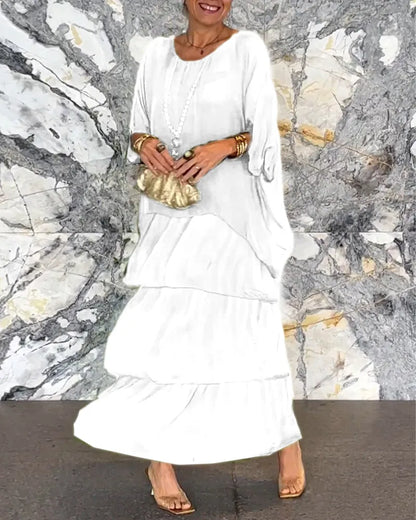 LM | Loose layered maxi dress