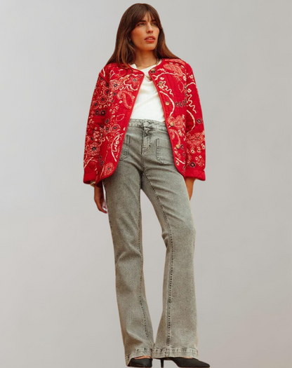 LM | Casual printed soft jacket