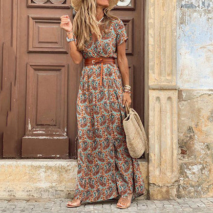 LM | Boho maxi dress with slit