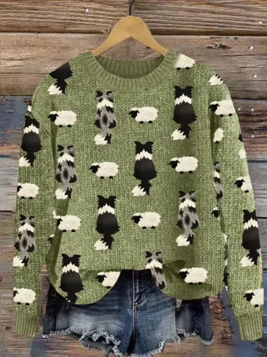 Maria José® | Printed knit sweater