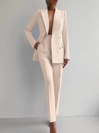 LM | Set of blazer and pleated trousers