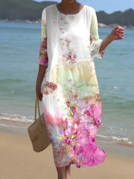 LM | Maxi dress with floral pattern