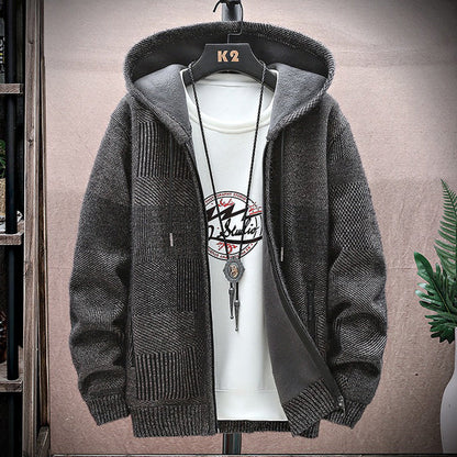 Men's Vintage Knitted Cardigan Thickened Warm Jacket elevenforest