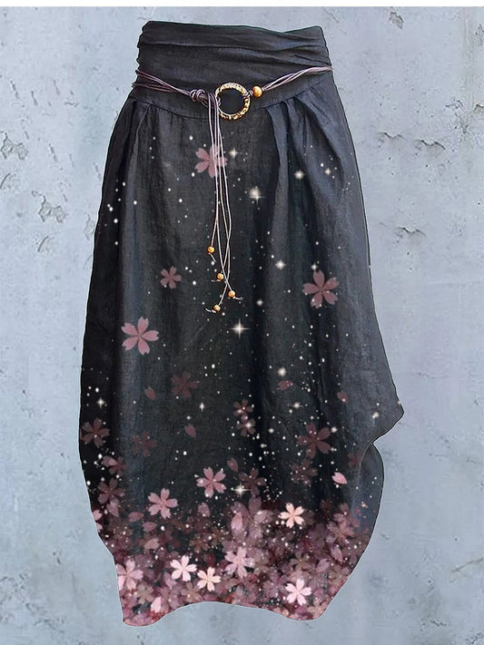 Women's Butterfly Art Design Casual Casual Skirt