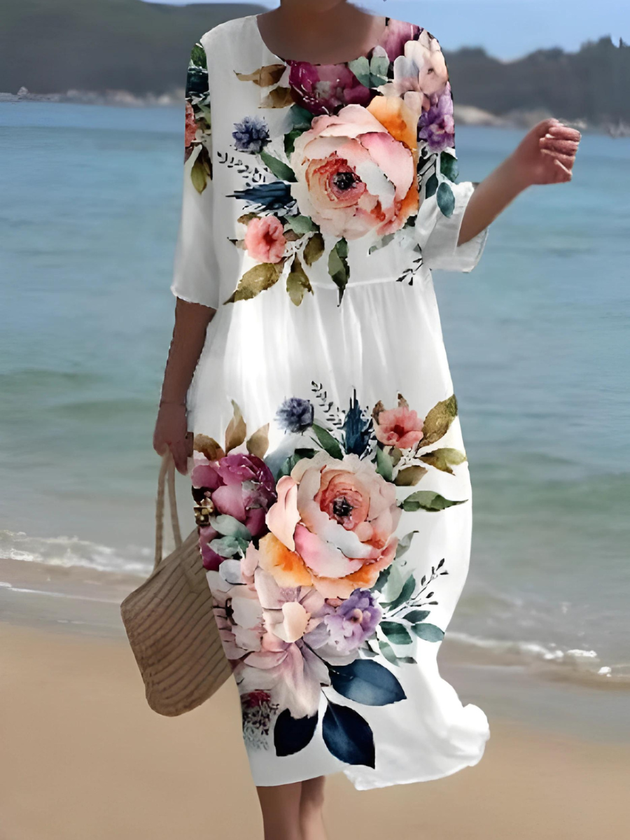 LM | Maxi dress with floral pattern