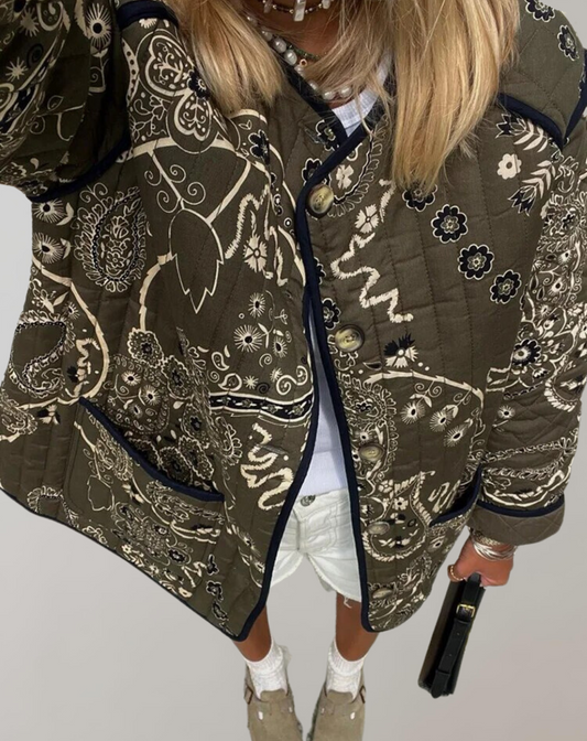 LM | Casual printed soft jacket