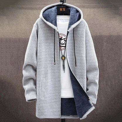 Men'S Plush Thick Knitted Sweater Coat Cardigan elevenforest