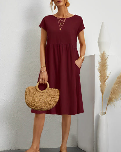 LM | Midi dress with side pocket