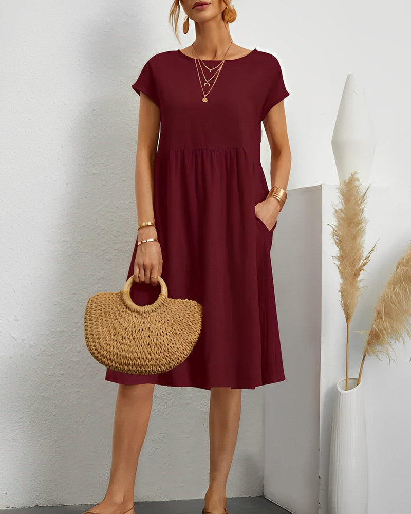 LM | Midi dress with side pocket