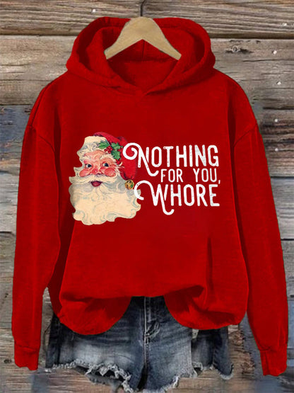 Comstylish Women's Christmas Printed Casual Hooded Sweatshirt
