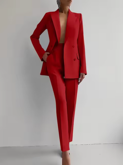 LM | Set of blazer and pleated trousers