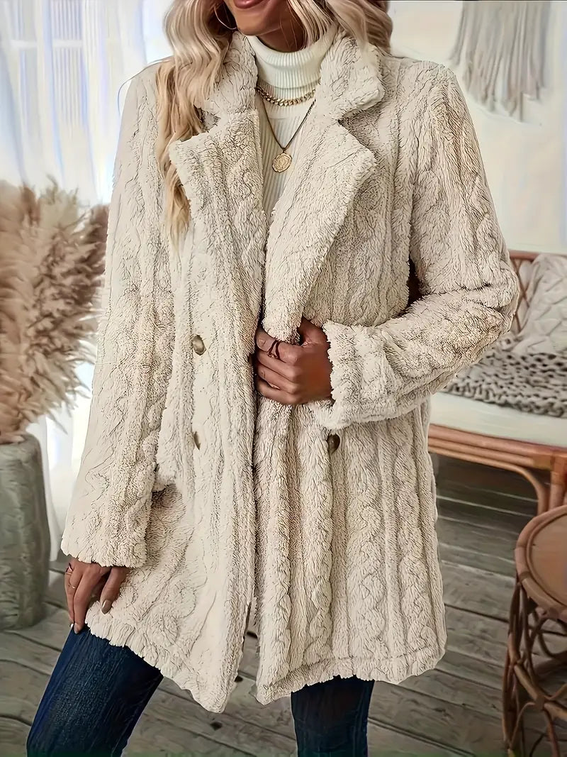 LM | Soft, single-colored, long-sleeved thermal jacket