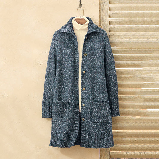 Women's Retro Simple Knitted Cardigan Sweater elevenforest