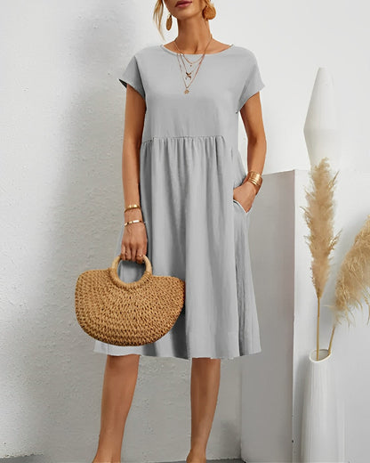 LM | Midi dress with side pocket