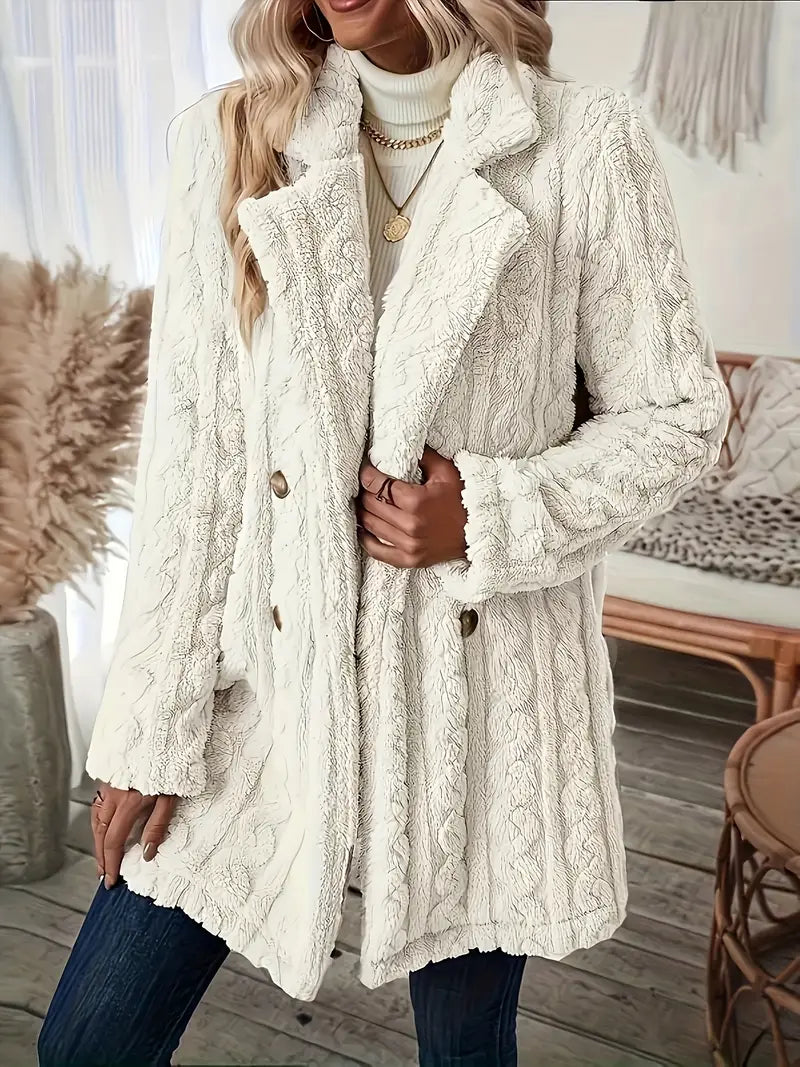 LM | Soft, single-colored, long-sleeved thermal jacket