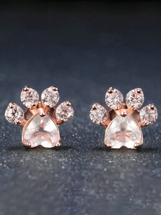 Comstylish Women's Cute Dog Paw Earrings
