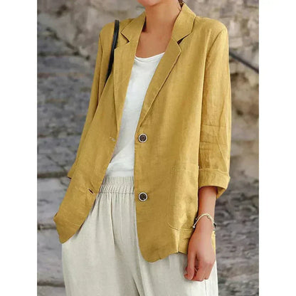 LM | refined stylish linen blazer