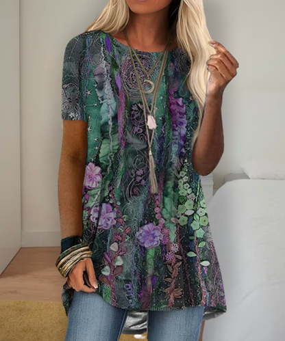 LM | Boho-inspired printed shirt