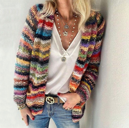 LM | multicolored, soft cardigan