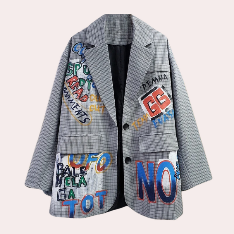 LM | Large ladies' blazer with text