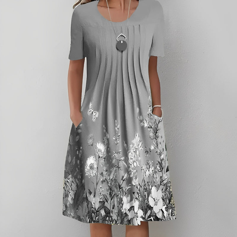 LM | Midi dress with floral print