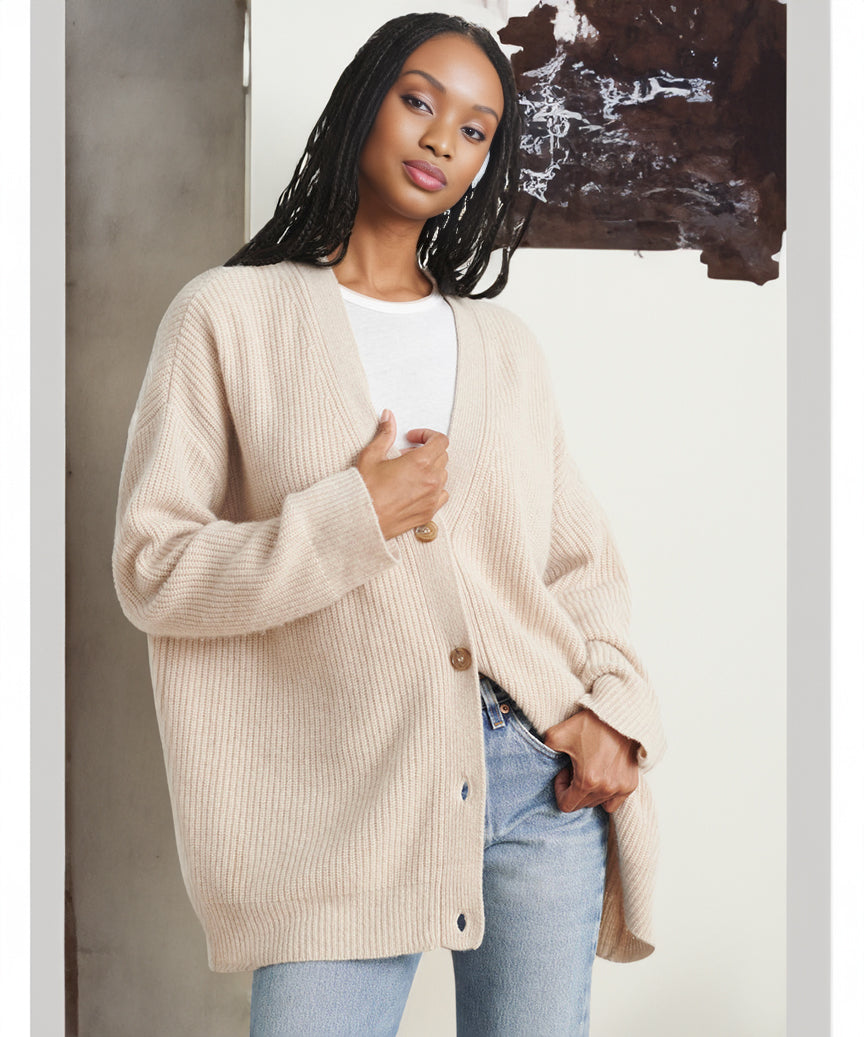 LM | Cashmere Cocoon cardigan