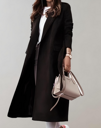 LM | long jacket with side pockets and zipper