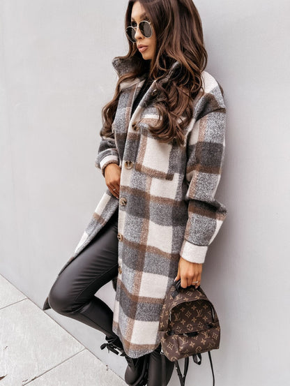 LM | Long Plaid Jacket™: For women