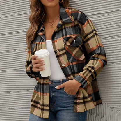 LM | Checked transition jacket for fall