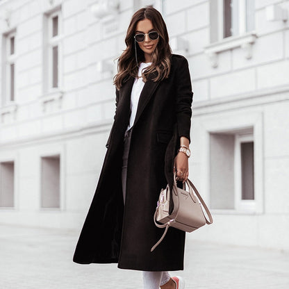 LM | RenskesJacket I Long wool jacket for women