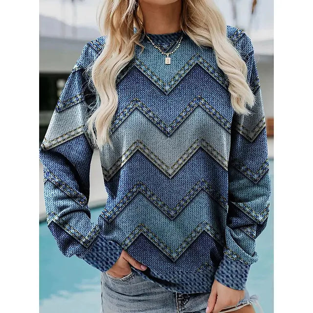 LM | Print Pullover Sweatshirt