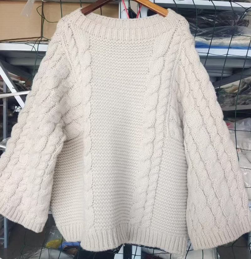 LM | MW - Chunky cable-knit sweater