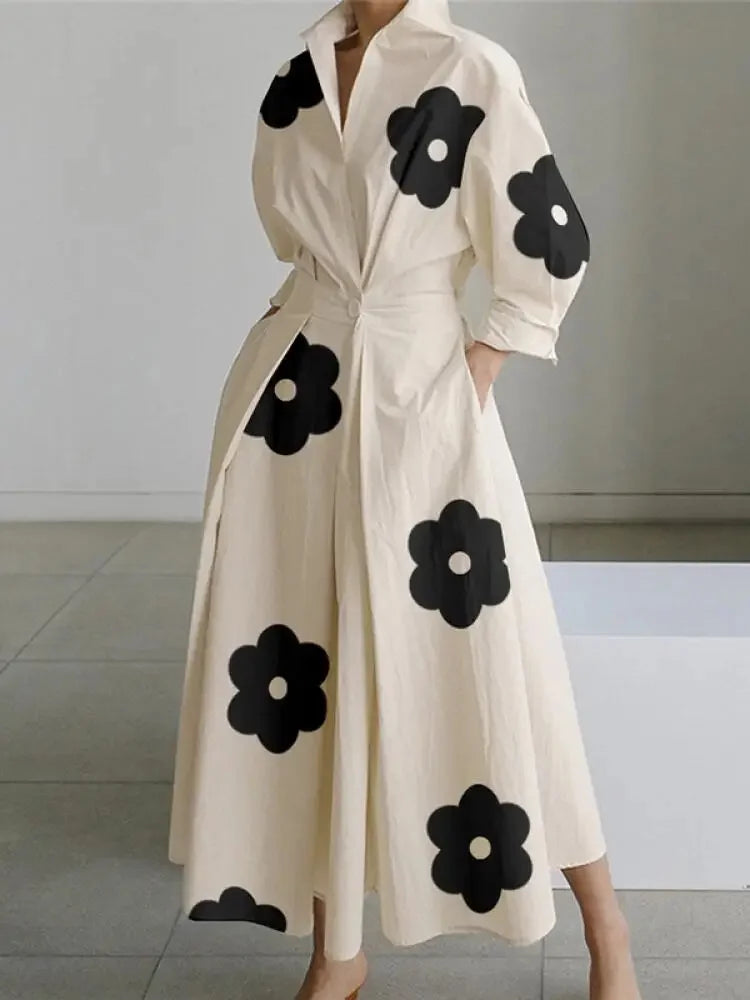 LM | Maxi dress with bold print