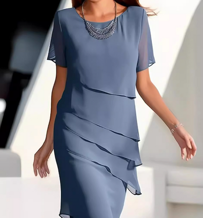 LM | Plain-colored sleeveless mini dress