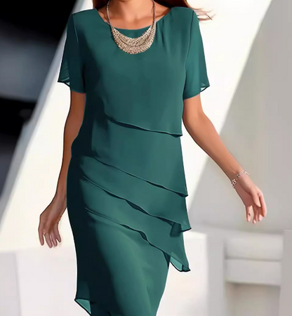 LM | Plain-colored sleeveless mini dress