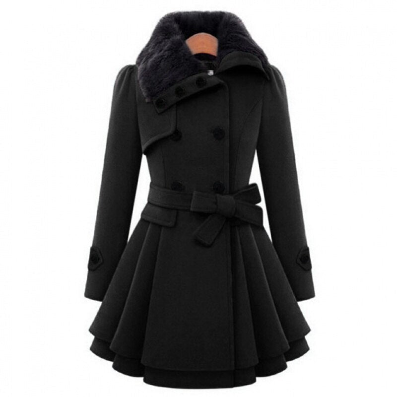 LM | Elegant belted jacket for women