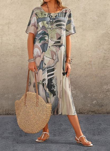 LM | Casual dress with print