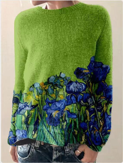 LM | Artistic landscape knit sweater
