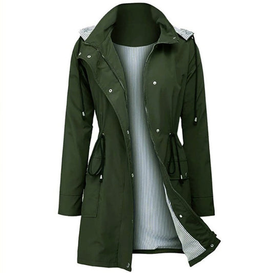 LM | Waterproof jacket with hood and buttons