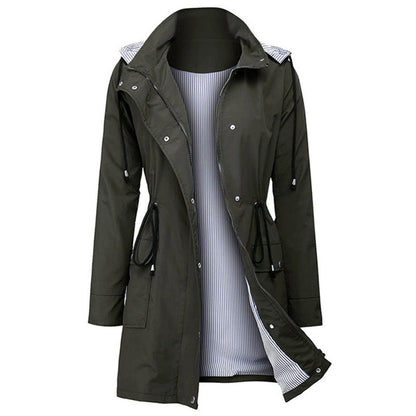 LM | Waterproof jacket with hood and buttons