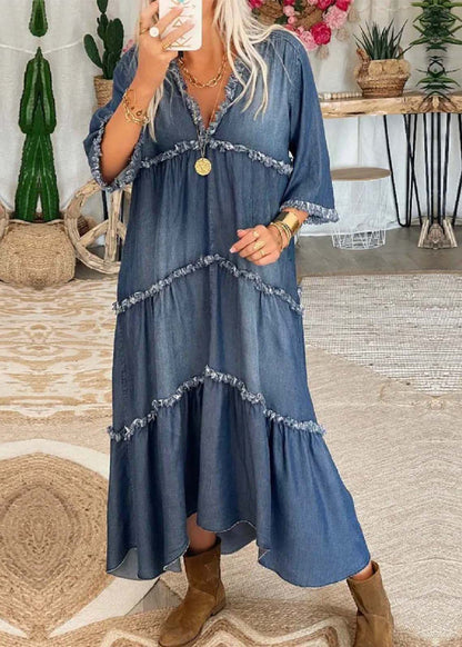 LM | Long denim dress
