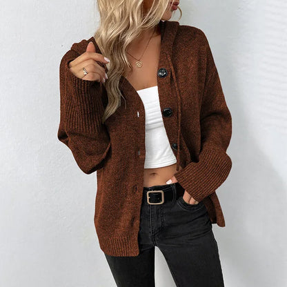 LM | Cozy cardigan with hood