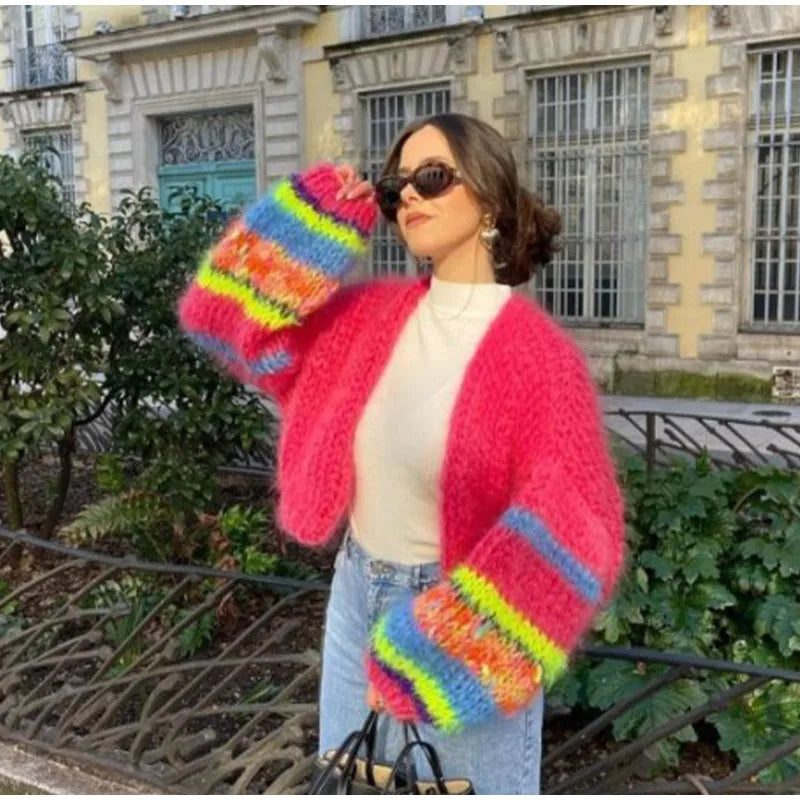 LM | Striped open sweater