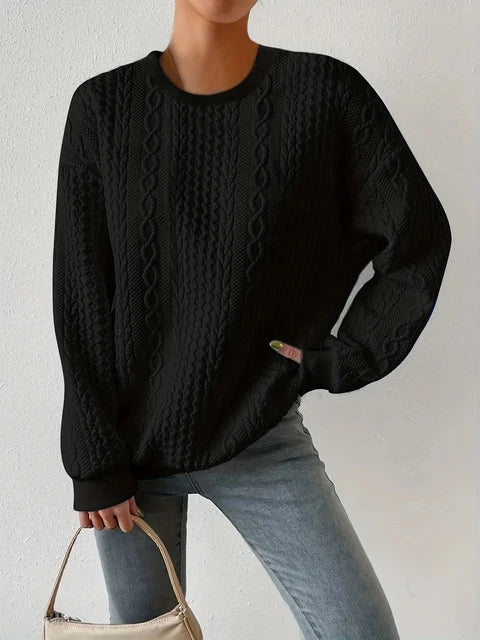 LM | Round neck sweatshirt with long sleeves