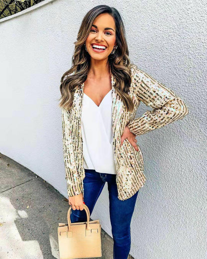 LM | Blazer with glitter