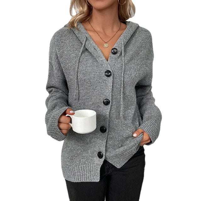 LM | Cozy cardigan with hood