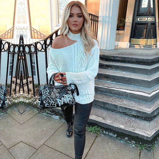 LM | Bare Shoulders knitted sweater