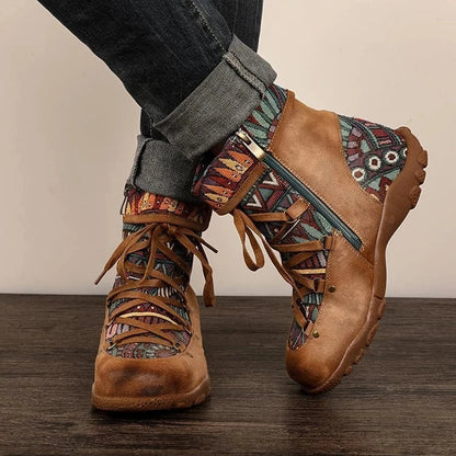 LM | Boho lace-up boots